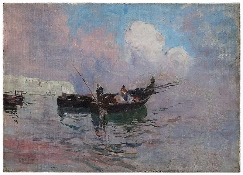 Marina con barca